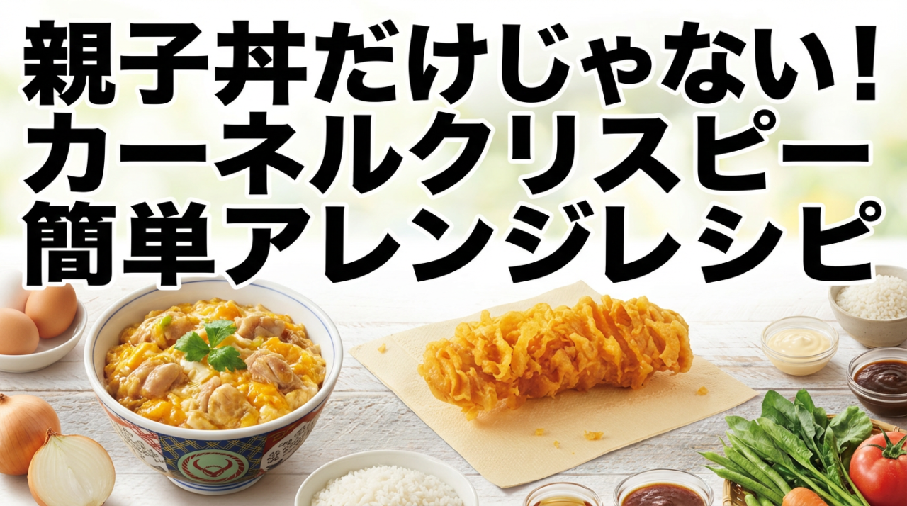 親子丼だけじゃない！カーネルクリスピー簡単アレンジレシピ