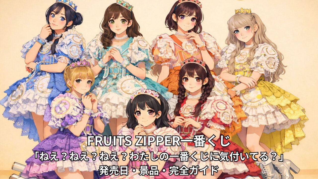 FRUITS ZIPPER一番くじ「ねえ?ねえ?ねえ?わたしの一番くじに気付いてる?」発売日・景品・完全ガイド