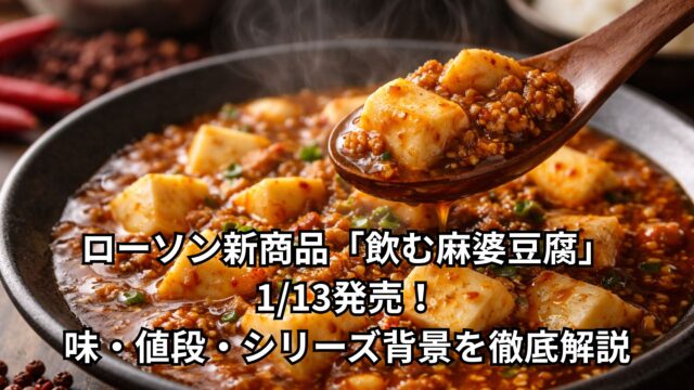 ローソン新商品「飲む麻婆豆腐」1/13発売！味・値段・シリーズ背景を徹底解説