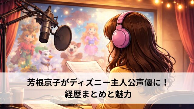 芳根京子がディズニー主人公声優に！経歴まとめと魅力を分析